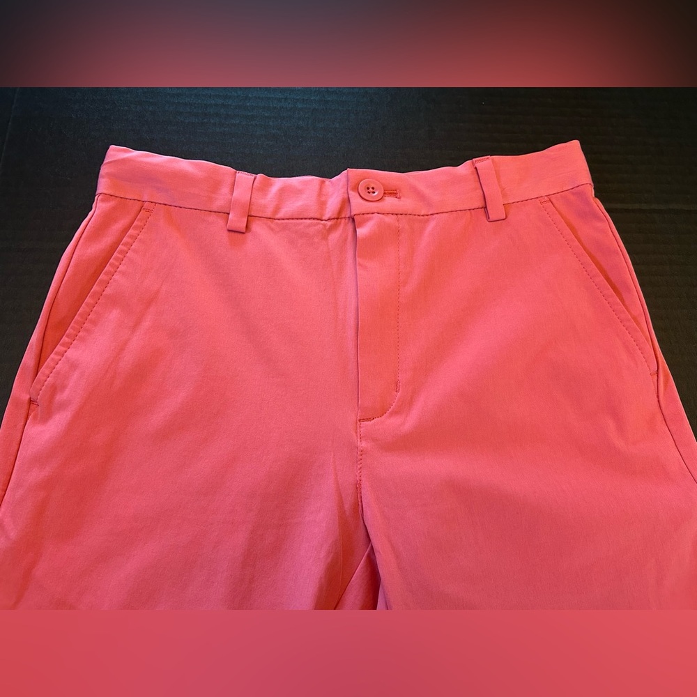 Vineyard Vines Boys Performance Shorts Adjustable Waist Size 14 Jetty Red Preppy - Picture 2 of 12